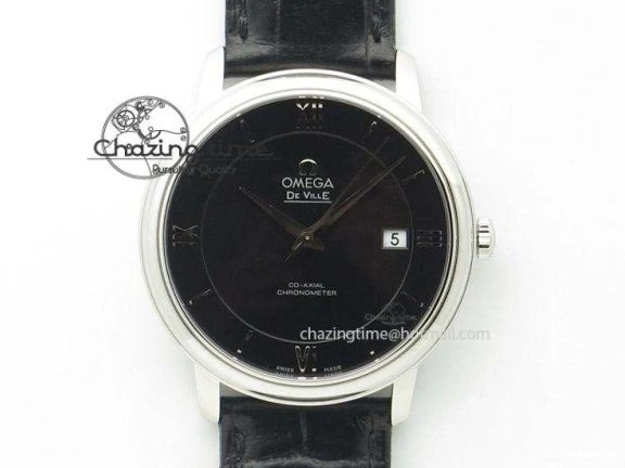 0104 Vibrant Planet Ocean Professional SS V6F 37mm Ladies Ceramic Bezel On Black Leather Strap A 8257